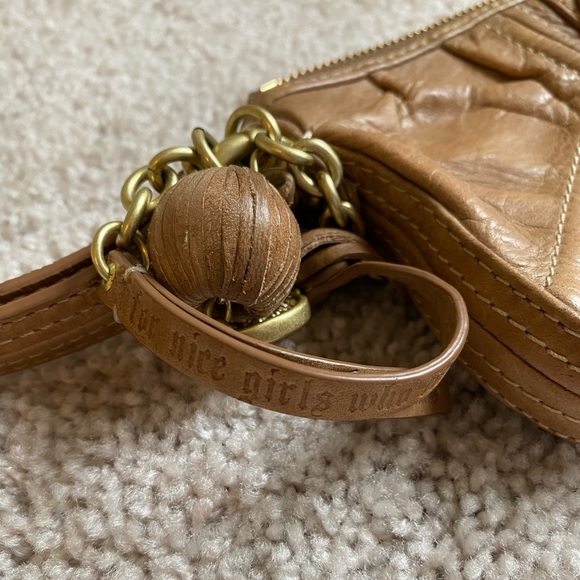 Juicy Couture Tan Leather Wristlet - Picture 2 of 6
